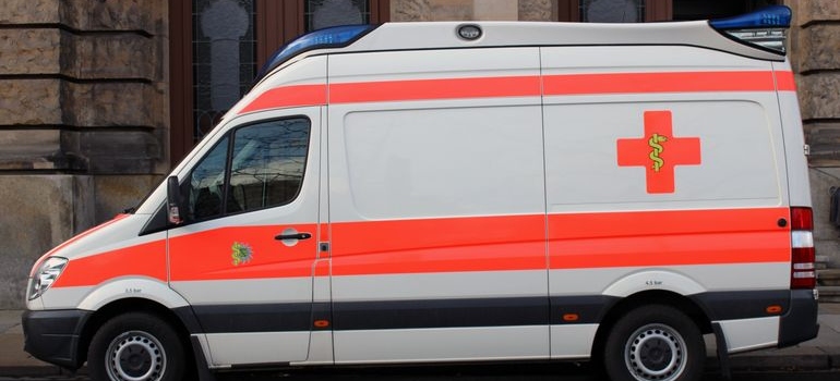Ambulance vehicle.
