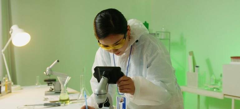 Scientist researching genetics and substance abuse.