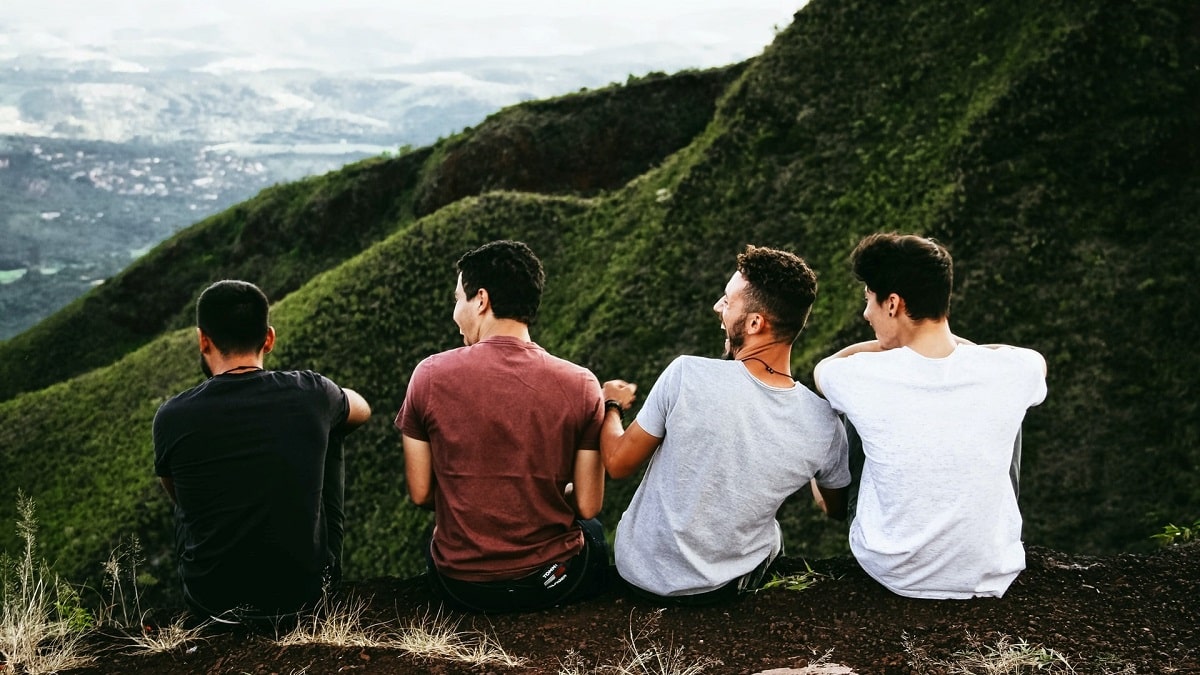 Men attending rehab in a gender-specific treatment center.