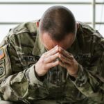 Man coping with substance use disorders in military veterans.