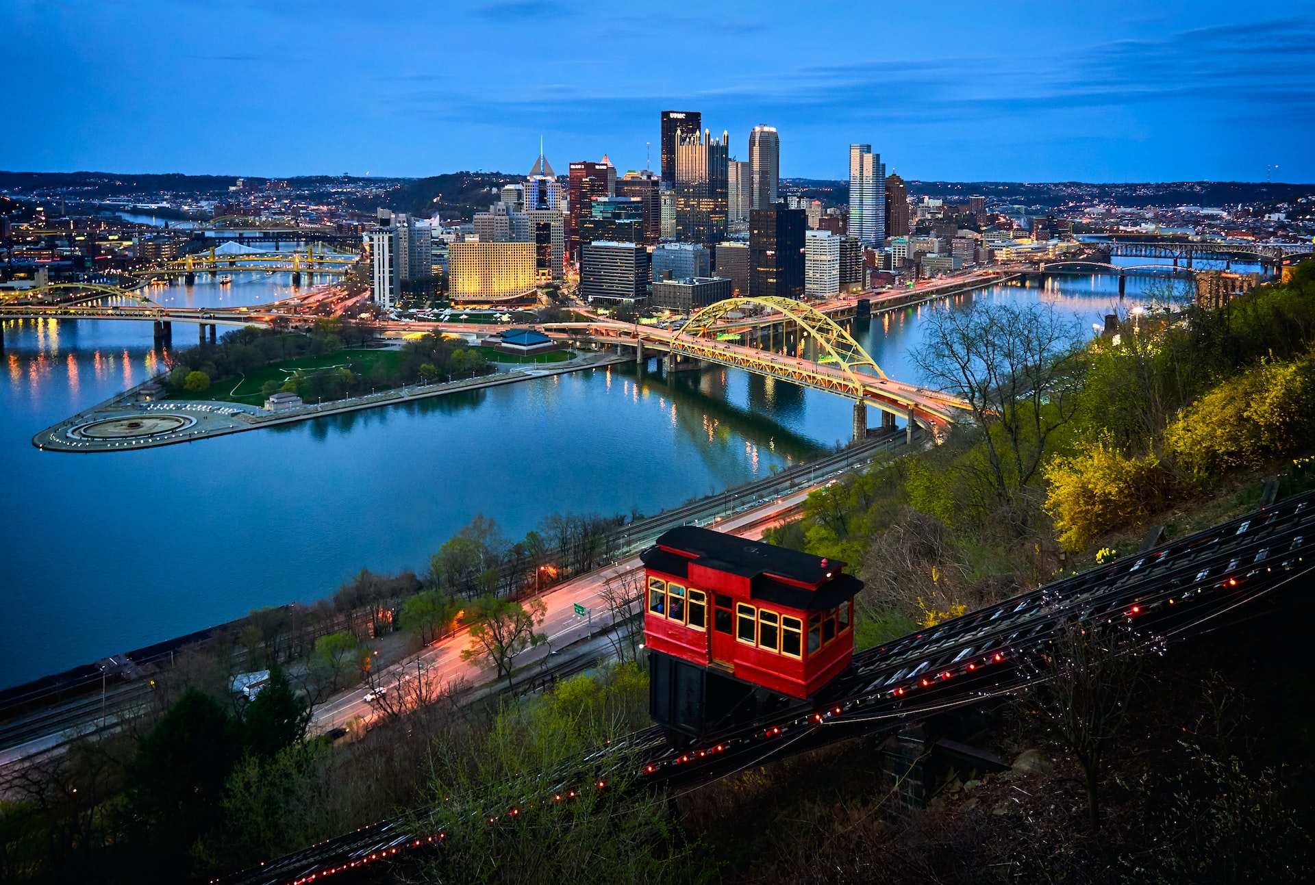 A view of Pittsburgh in PA.