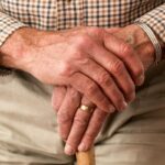 An old man concerned about the drug overdoses rise among senior citizens