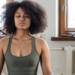 person meditating in order to fight depression and substance abuse