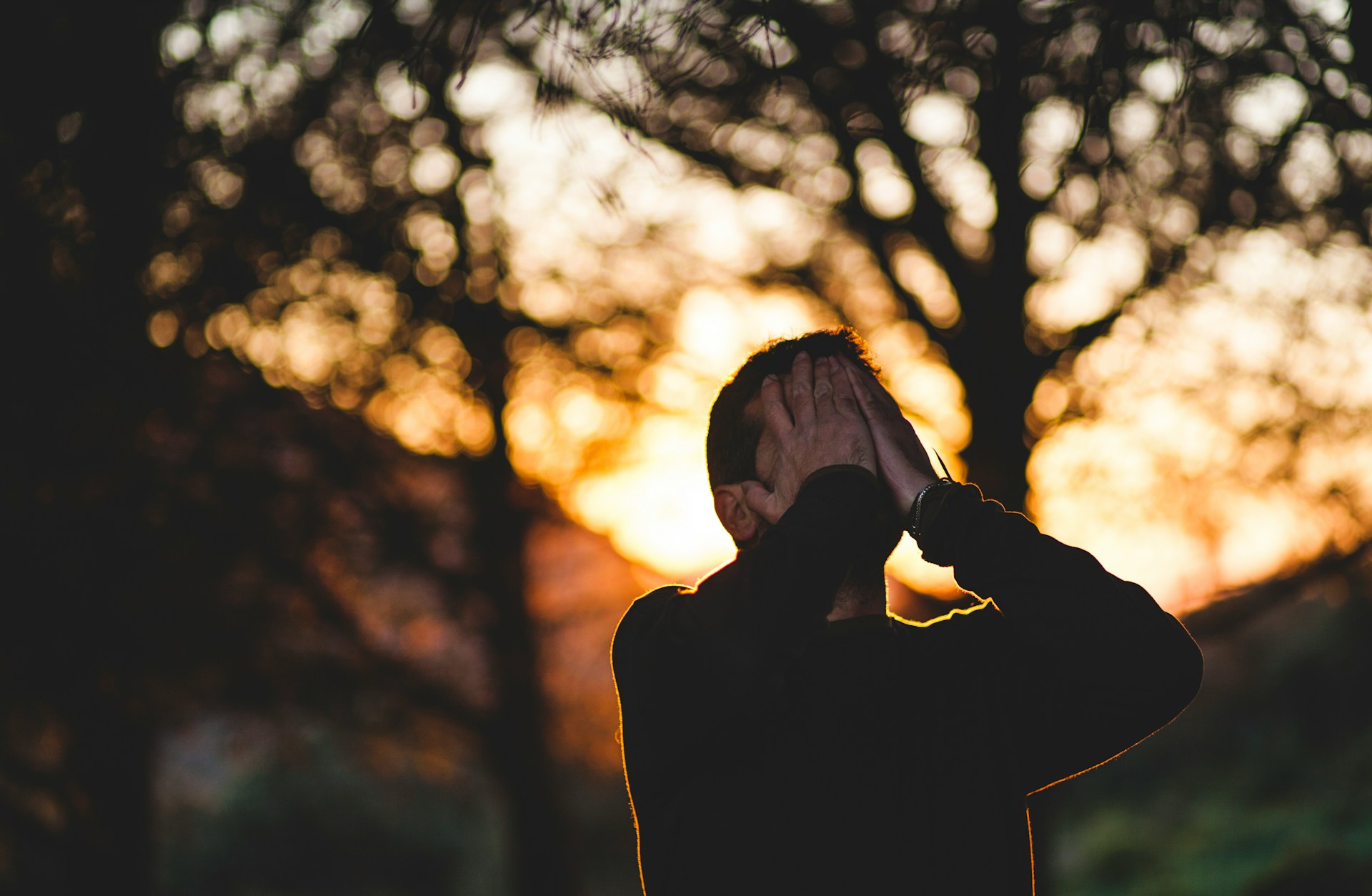 Picture of an exhausted person who is feeling the