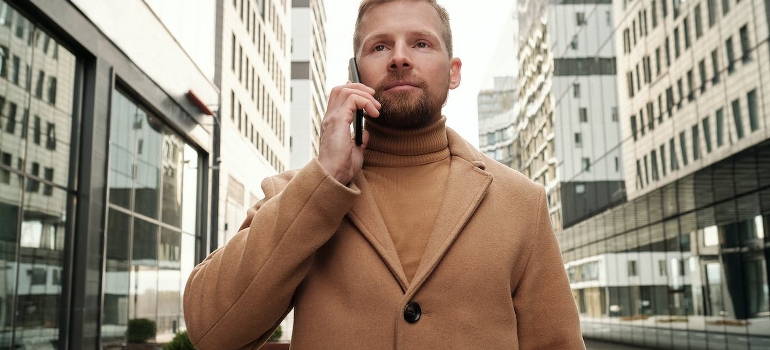 A man on a call with Allentown PA rehab.