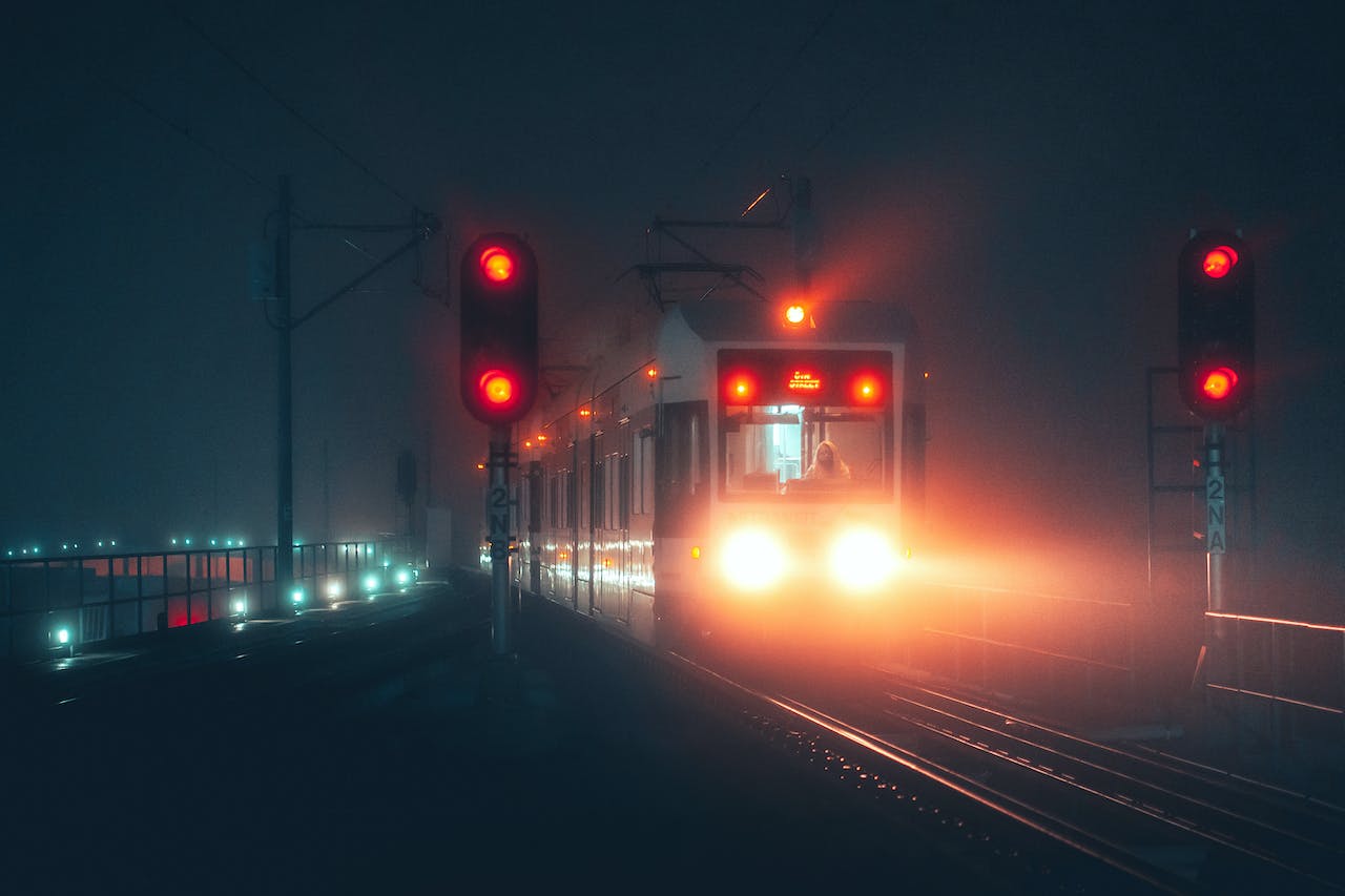 A train in transit in Princeton - you might look for it after reading Princeton, NJ's guide to seeking addiction help.