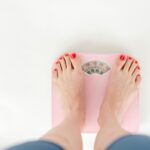 a person on the scale