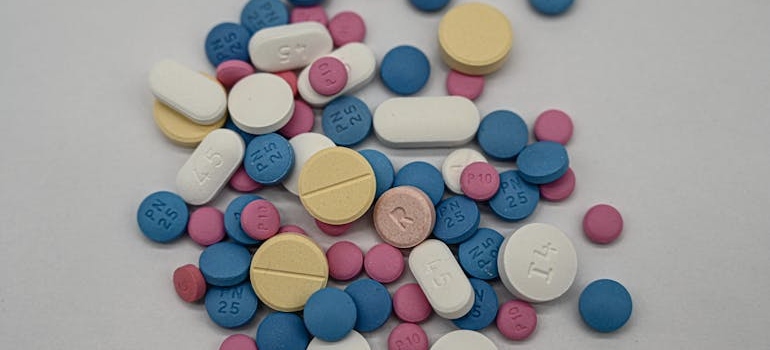 Colorful tablets portraying meth, one of the most damaging drugs for your brain.