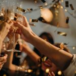 people toasting