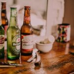 alcohol on the table