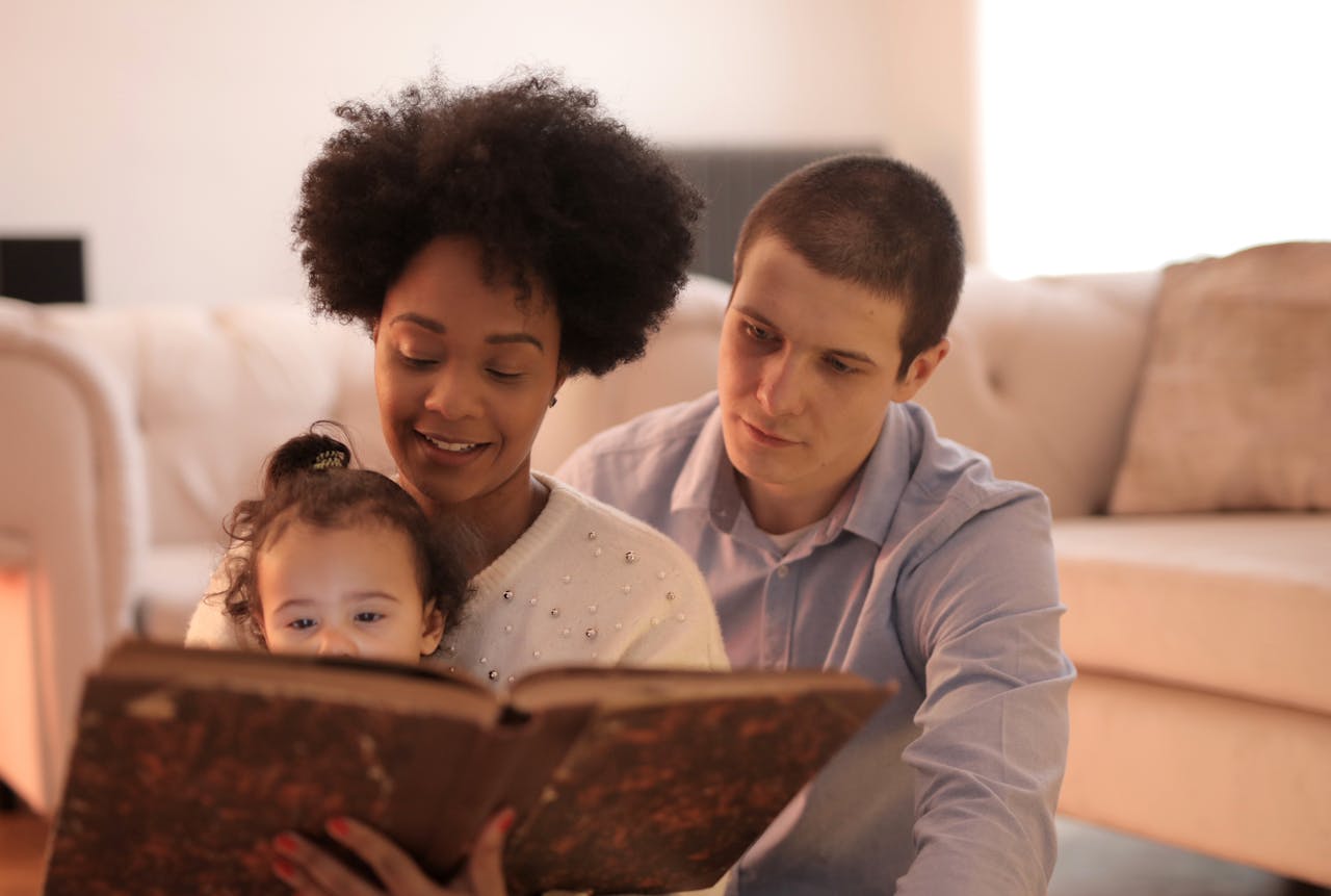 A family with a baby