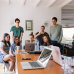 Group of people in an office