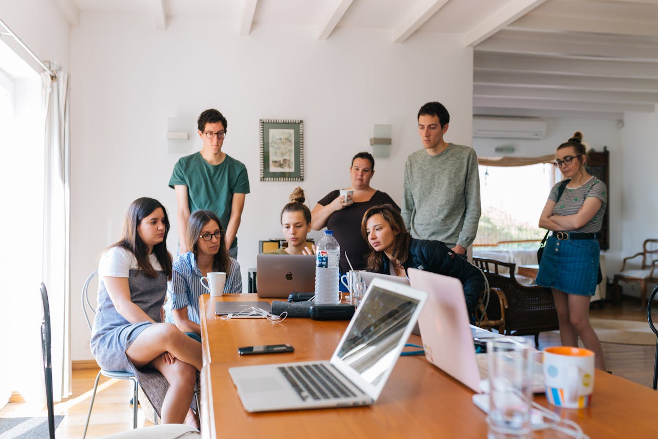 Group of people in an office