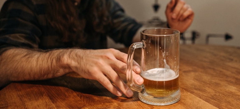 Man with a beer