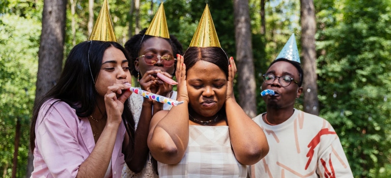 a loud birthday party 