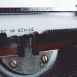 Never be afraid on typewriter