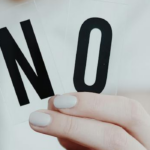 Spelled word NO
