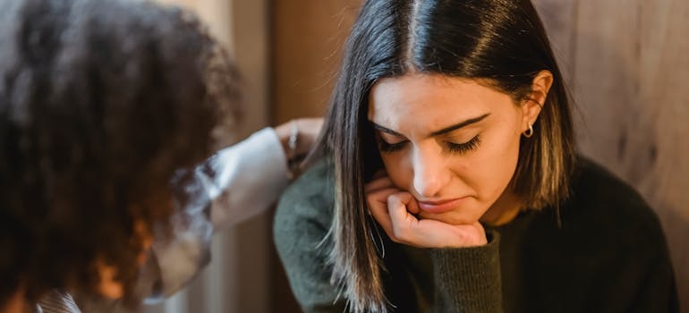 Woman supporting her friend going through heroin addiction and bipolar disorder.