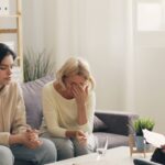 Mother and child attending a therapy session.