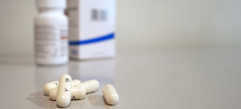 Gabapentin pills.