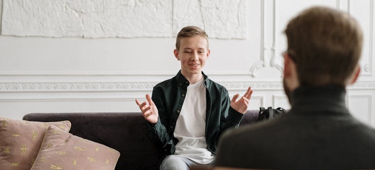 Patient discussing the difference between physical vs psychological dependence with his therapist.