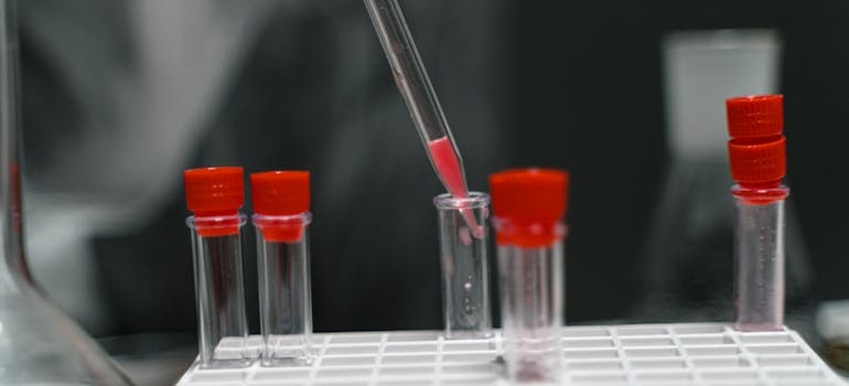 New synthetic drugs being made in a lab.