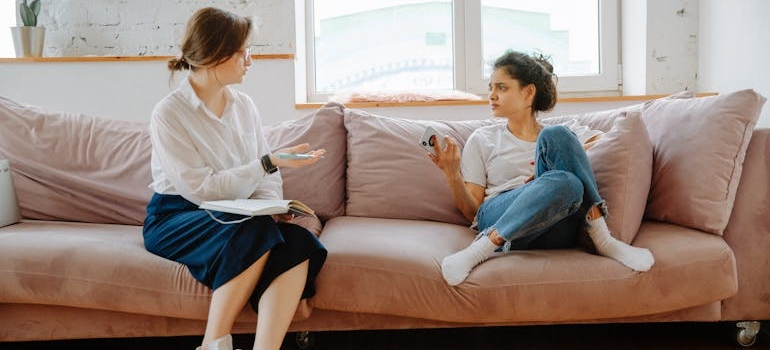 Client asking when is it time to go to detox her therapist.