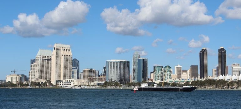 Aerial view of San Diego.