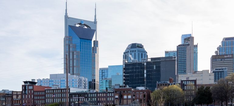 Aerial view of Nashville.