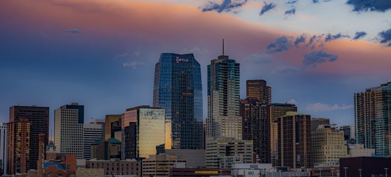 Aerial view of Denver.