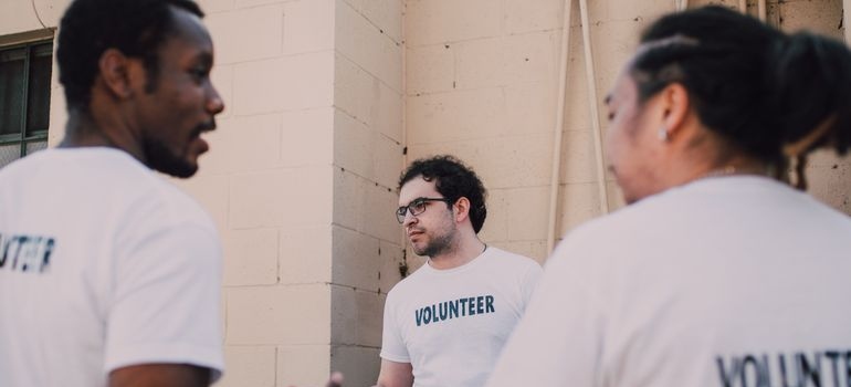 Volunteers distributing free Narcan in Pennsylvania.